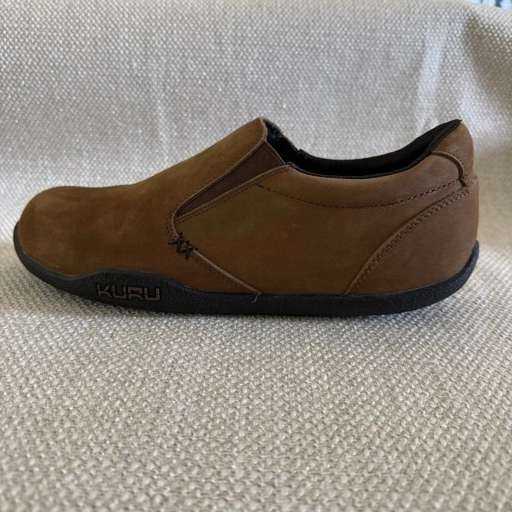 KURU‎ Footwear KIVI Men's Slip-On Shoes Chestnut Brown Size 10 Wide Width